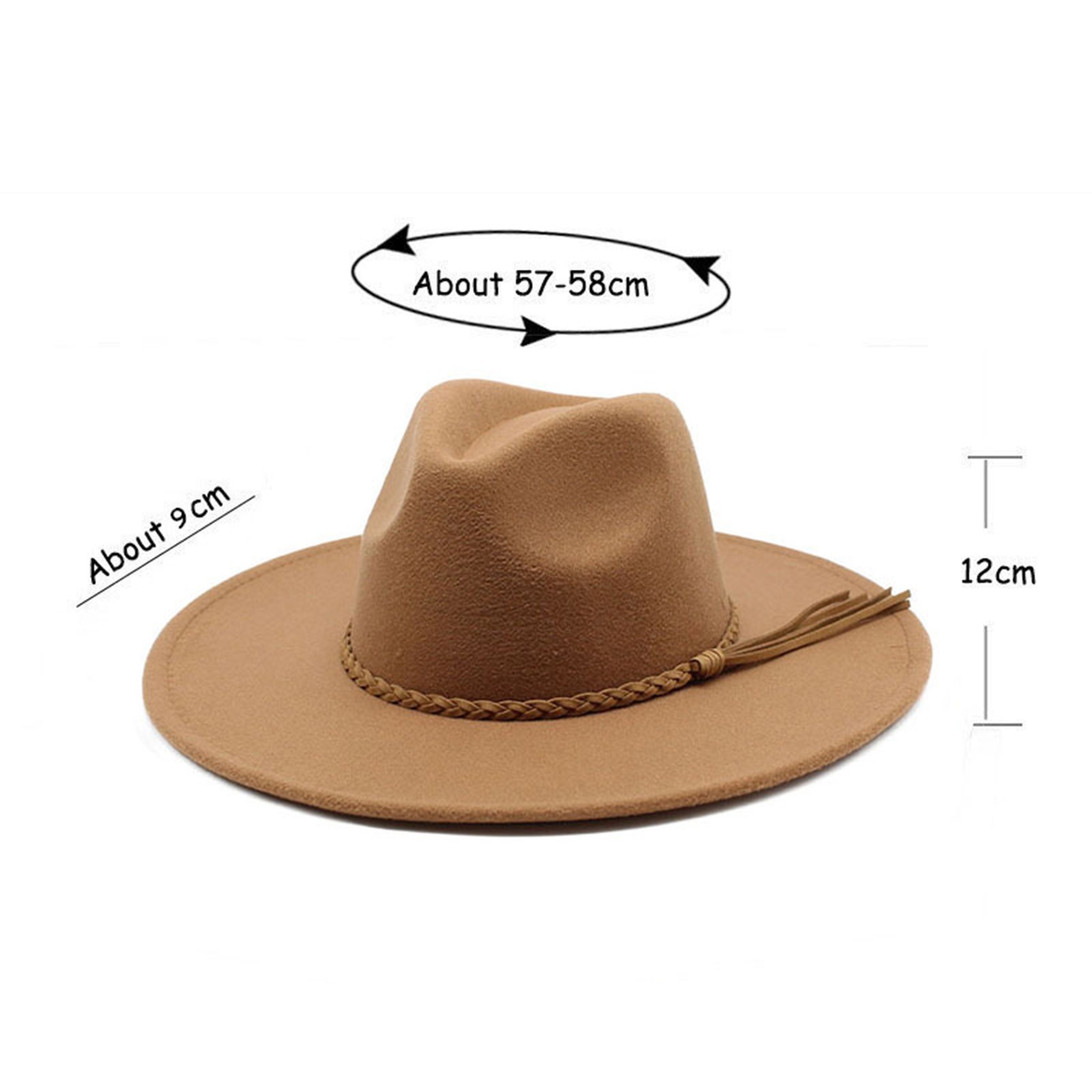 thumbnail image 3 of Sombrero unisex de ala ancha: elegante sombrero para actividades al aire libre en cualquier época del año, 3 of 6